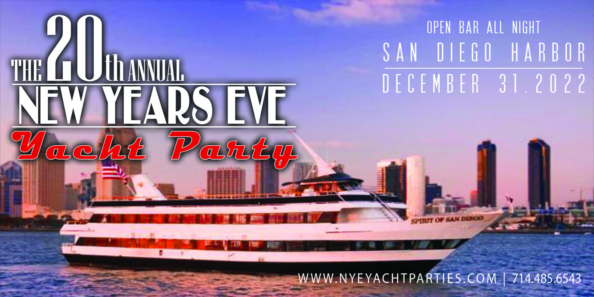 nye yacht party san diego