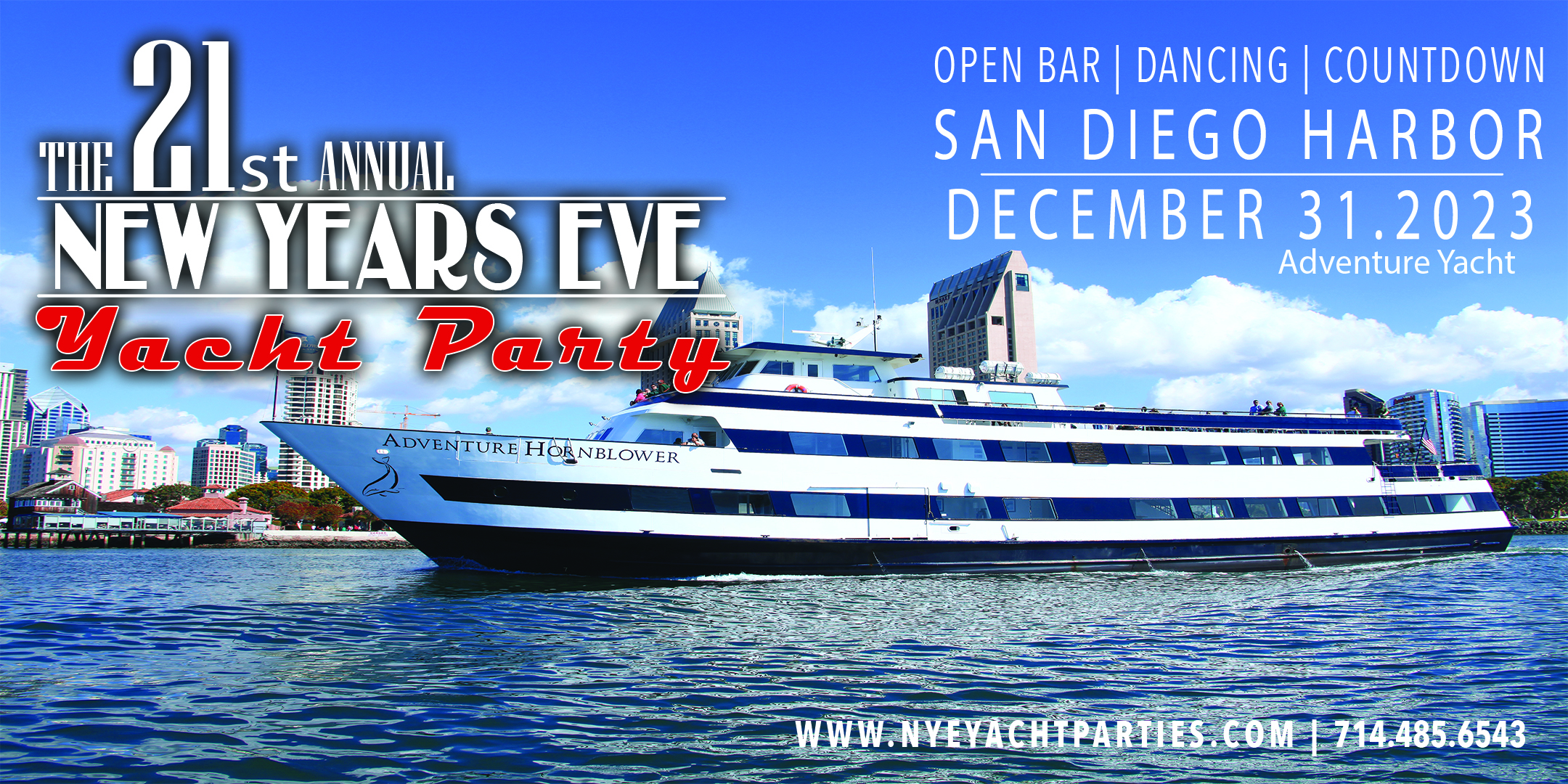 NYE Yacht Party SD